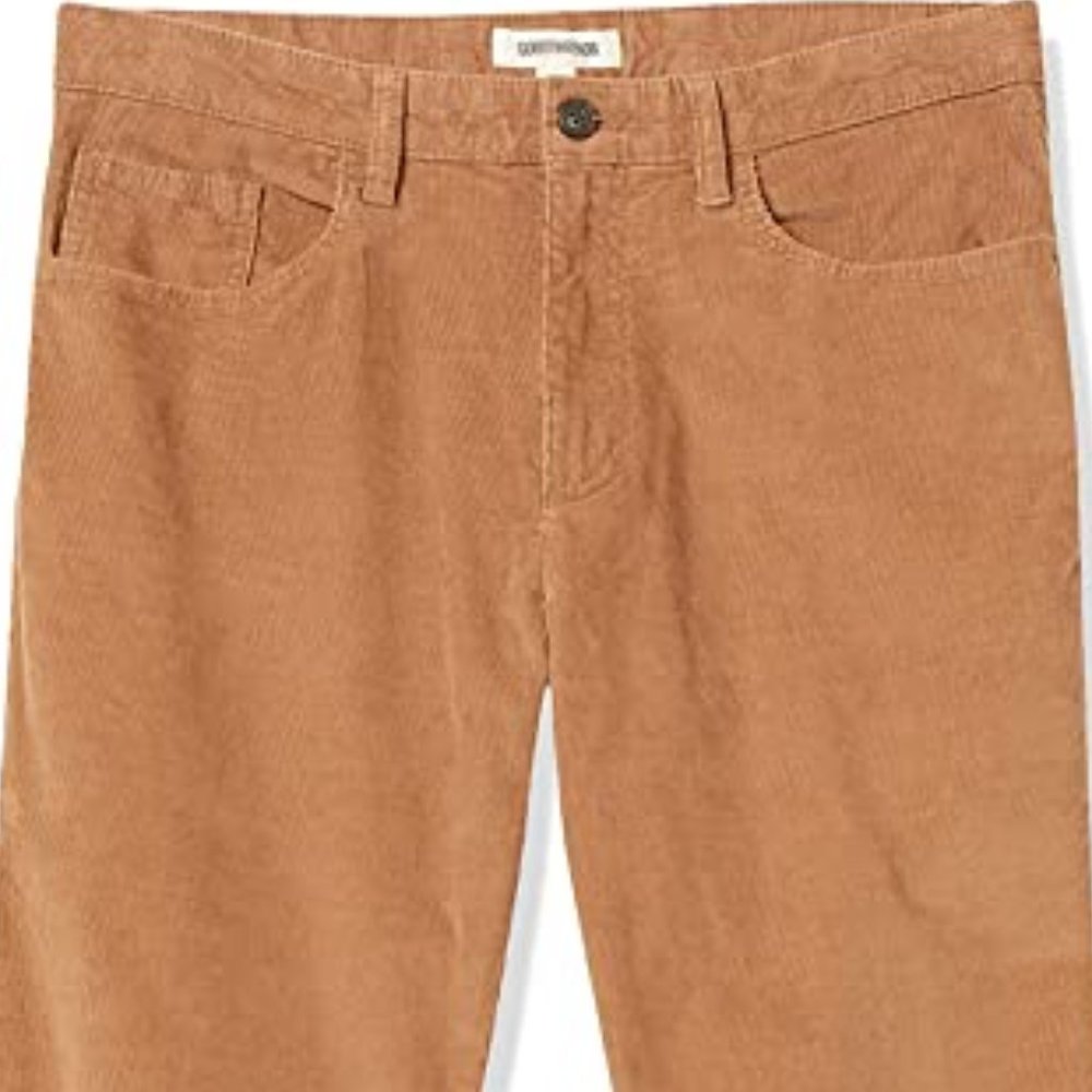 GOODTHREADS Straight-Fit 5-Pocket Comfort Stretch Corduroy Pants  NEW WITH TAGS! - Picture 5 of 7